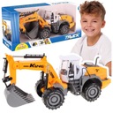 БОЛЬШОЙ ЭКСКАВАТОР СТРОИТЕЛЬНАЯ ТЕХНИКА ПРИВОД АВТОМОБИЛЯ ДВИЖУЩИЙСЯ КОВШ ДОЛЛАРОВАЯ КАБИНА