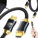 КАБЕЛЬ HDMI 2.1 СВЕРХСКОРОСТНОЙ ПРЕМИУМ-КАБЕЛЬ 8K, 60 Гц, 3 м, ПРОЧНЫЙ, 120 Гц