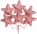БЛЕСКИ ЗВЕЗДЫ PIK STAR РОЗОВОЕ ЗОЛОТО 4 СМ 6 ШТ.