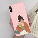 PARA XIAOMI REDMI 9A 9AT 9I PRZYPADKU KRZEMU MODY MOTYL DIBUJO SERCA TELÉFONO 