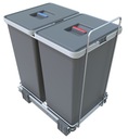 Контейнер для мусора Ecofil, папка, сортировщик для шкафа 40см, 2 контейнера