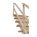 Однобалочная лестница из дентина из сосны