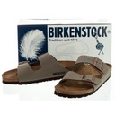 Dámske topánky Šľapky Birkenstock Arizona Nubuk Khaki Materiál vložky pravá koža