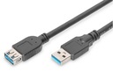 DIGITUS Кабель-удлинитель USB 3.0 M-F 1,8 м