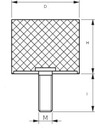 ВИБРОИЗОЛЯТОР Д 60Х50 Отбойник резиновый М10
