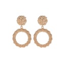 СЕРЬГИ С ГЕОМЕТРИЧЕСКИМ ЗОЛОТОМ МЕТАЛЛОМ