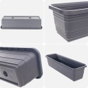 БАЛКОННАЯ ЯЩИКА ЦВЕТОЧНЫЙ ВАЗ 60см АНТРАЦИТОВАЯ ЦВЕТОЧНАЯ КОРОБКА KADAX