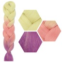 СИНТЕТИЧЕСКИЕ волосы для косичек ЦВЕТНЫЕ косички НАРАЩИВАНИЕ ВОЛОС ОМБРЕ