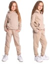 DZ01 БЕЖЕВЫЙ ТЕПЛЫЙ СПОРТИВНЫЙ КОСТЮМ С ПОЛНЫМ КОМПЛЕКТОМ 152