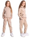 DZ01 БЕЖЕВЫЙ ТЕПЛЫЙ СПОРТИВНЫЙ КОСТЮМ С ПОЛНЫМ КОМПЛЕКТОМ 158