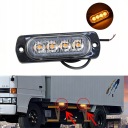 4X МИГАЛКА ФАРА LED (СВІТЛОДІОД) POMARANCZOWA ДОПОМОГА ЛАФЕТА 12-24V СВІТЛОДІОДНА БАЛКА Z ПУЛЬТОМ  (18673045783) фото min 9