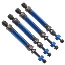 МЕТАЛОВА ОСИ ПРИВІДНИЙ 4PCS CVD DO TRAXXAS SLASH 4X4 RC CAR DARK BLUE  фото 9