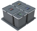METROPOLIS PTC28 06050 2F Сортировщик мусора для ящика в шкафу 60 см