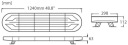 BEAM WARNING LED 124CM R10 R65 + PLAKIETKI HELP ROAD BLK0035  photo 11