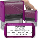 TRODAT 8912 ШТАМП ДЛЯ ДИЗАЙНА КОРПОРАТИВНОГО ЛИЧНОГО ОФИСА 6 СТРОК + ЛАСТИК