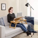 Bambusowy stolik rozkładany pod laptopa 89 cm Waga produktu z opakowaniem jednostkowym 3.75 kg