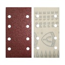 ЛИСТОВАЯ ШЛИФОВАЛЬНАЯ БУМАГА на липучке PS18 93х185мм 8 ОТВЕРСТИЙ P80