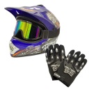 ДЕТСКИЙ ШЛЕМ ДЕТСКИЙ КРОСС-ВЕЛОСИПЕД FOR CROSS QUAD LIGHT S КОМПЛЕКТ