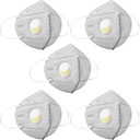 5x ЗАЩИТНАЯ МАСКА АНТИ СМОГ АНТИ ПЫЛЕВЫЙ КЛАПАН KN95 FFP2