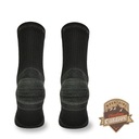 Ponožky TRE7 čierne – 50% merino + Climayarn Strih Ponožky