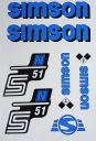 НАБОР НАКЛЕЕК SIMSON S51 СИНИЙ