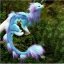 60cm modrá Sisu drak plyšová hračka figúrky Hrdina Flinstones