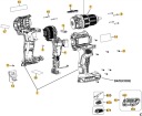 Редуктор DeWalt для дрели-шуруповерта DCD708 DCD709