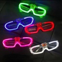 12 ks narodeninových okuliarov s LED žiarením pre dospelých S Značka bez marki