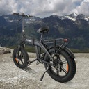 Складной электрический велосипед 500 Вт, 14 А, 40 км/ч, толстая шина, 20-дюймовый масляный тормоз eMTB