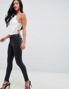 БЕЛОЕ КРУЖЕВНОЕ БОДИ MISSGUIDED PETITE 34
