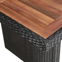 vidaXL Stół ogrodowy, 240x90x74 cm, rattan PE i lite drewno akacjowe Szerokość mebla 240 cm