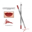 Карандаш для контура губ с точилкой 02 CONTOUR & MATT revers marsala