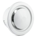 Анемостат Click-Clack с рамкой fi 125, белый AVM125