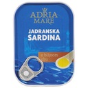 Jadranská sardinka v oleji. Adria Mare 105g.