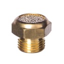 ВОЗДУШНЫЙ ГЛУШИТЕЛЬ, ПЛОСКИЙ ЛАТУНЬ, GZ 1/8