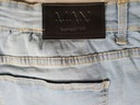 BoohooMan jeans slim rigid mid W38 98cm Wzór dominujący bez wzoru