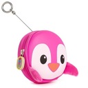 РОЗОВАЯ НАСТЕННАЯ СУМКА С ПИНГВИНОМ