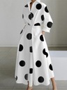 Jesenné nové rozopínacie košele Midi Dress Women Fashi Pohlavie Výrobok pre ženy