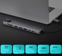 АДАПТЕР-концентратор 9 в 1 USB-C HDMI RJ45 Ethernet Устройство чтения карт SD Macbook M1 M2 M3