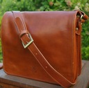 Pánska kožená taška cez rameno veľká hnedá talianska A4 poštárka vintage Značka Vera Pelle