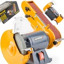 НАСТОЛЬНАЯ ШЛИФОВАЛЬНАЯ МАШИНА С РЕМЕННОЙ КАМЕНЬЮ 2 В 1 1850 ВТ