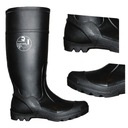 Водонепроницаемый резиновые сапоги, высокие, удобные, ПВХ r46 черного цвета.