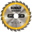 ЦИРКУЛЯРНАЯ ПИЛА ДЛЯ ДЕРЕВА 190/30MM 24Z DT1944 DEWALT