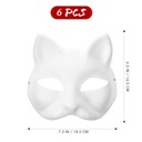 6 шт. Белая бумага Cat Mask CAT для рисования своими руками