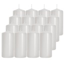 НАБОР ИЗ 16 СВЕЧ 10х5 см БЕЛЫЙ ЦИЛИНДР СВЕЧА СВАДЕБНАЯ