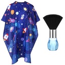 ДЕТСКИЙ ПАРИКМАХЕРСКИЙ ФАРТУК ДЛЯ ДЕТСКОЙ СТРИЖКИ ЩЕТКА КОСМОС