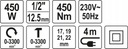 YATO LLAVES ELÉCTRICO UDAROWY 450W 1/2