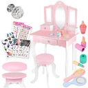 БОЛЬШОЙ ДЕРЕВЯННЫЙ СТОЛИК KINDERPLAY ДЛЯ ДЕВОЧЕК 105,5 СМ + ТАТУ