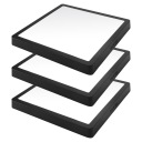 3x НАВЕРХНОСТНЫЕ СВЕТОДИОДНЫЕ ПАНЕЛЬ 24ВТ КВАДРАТНАЯ ЧЕРНАЯ