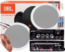 ПОТОЛОЧНЫЕ ДИНАМИКИ JBL + ЦИФРОВОЙ УСИЛИТЕЛЬ РАДИО BLUETOOTH USB SD AUX